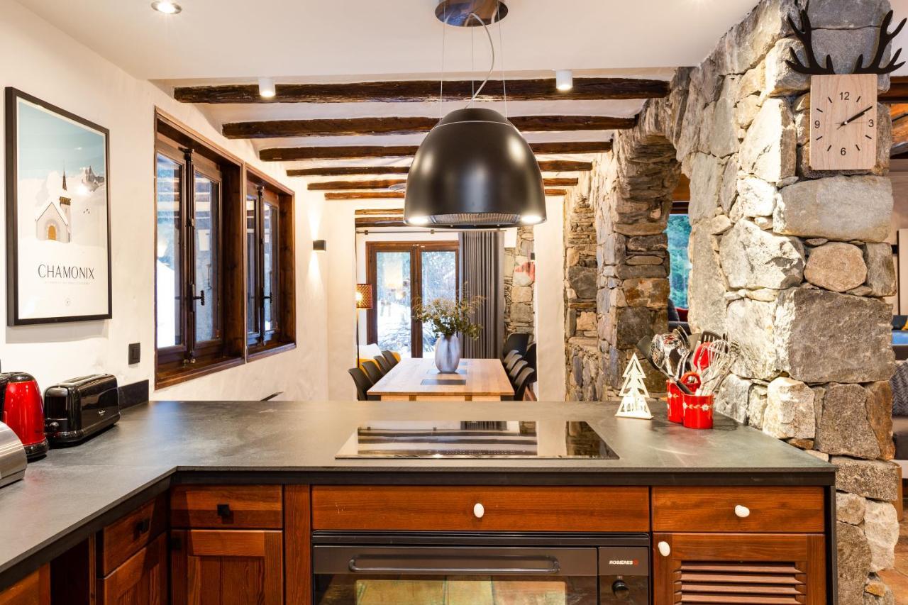 Chalet Les Praz - 280Sqm - Sauna Cinema Fitness - 5 Bedrooms In Heart Of Les Praz - By Cozee Rentals Chamonix Kültér fotó